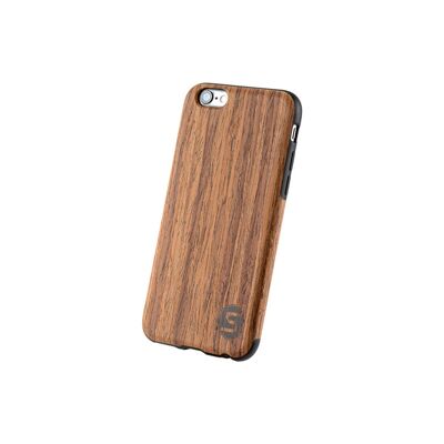 Maxi étui - en bois véritable Padauk (pour Apple, Samsung, Huawei) - Apple iPhone 6