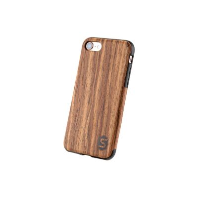 Maxi custodia - Realizzata in vero legno Padauk (per Apple, Samsung, Huawei) - Apple iPhone 7/8