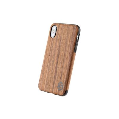 Maxi custodia - Realizzata in vero legno Padauk (per Apple, Samsung, Huawei) - Apple iPhone XS Max