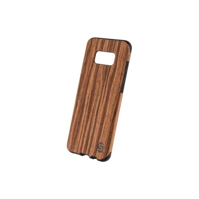 Maxi coque - en bois véritable Padouk (pour Apple, Samsung, Huawei) - Samsung S8