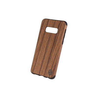 Maxi custodia - Realizzata in vero legno Padouk (per Apple, Samsung, Huawei) - Samsung S10e