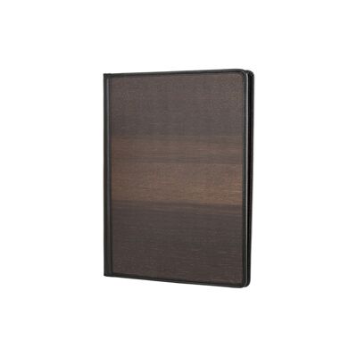 Tony Clipboard A4 - Made from real smoked oak wood and black cowhide