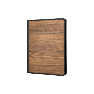 Tony Clipboard A4 - Made from real wood Amazaque and black cowhide