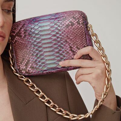 ESGY MAGENTA PYTHON TASCHE