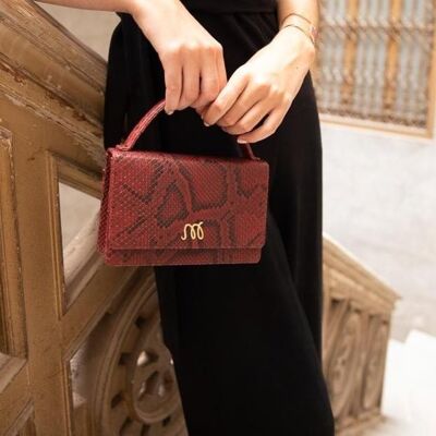 SCARL RED PYTHON BAG