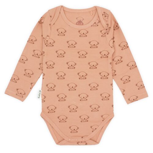 "KOALA PRINT Rust Pink bodysuit"