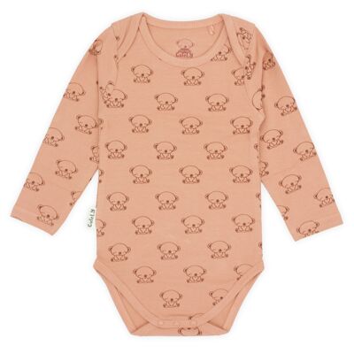 "KOALA PRINT Rust Pink bodysuit"