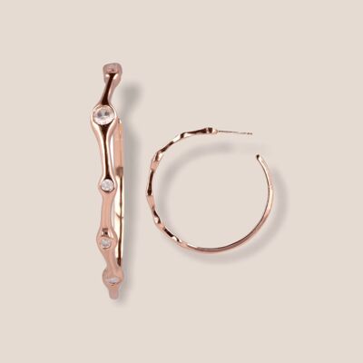 Inner Bloom Rose Gold Earrings