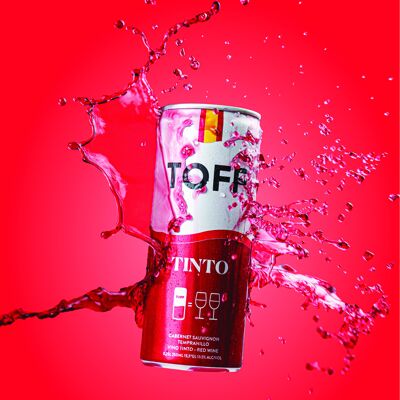 TOFF RED Wine in a can (Red Canned Wine)