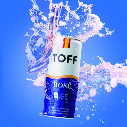 TOFF Vino ROSÉ en lata (Rosé canned wine)
