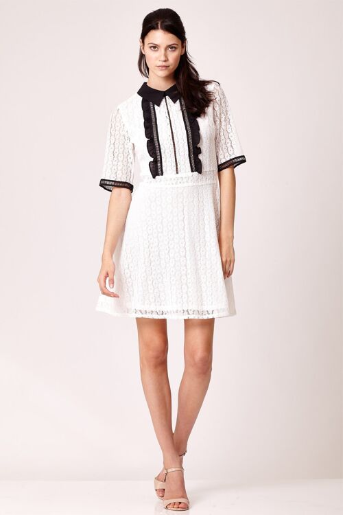 Monochrome Lace Dress