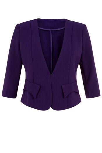 Veste Cutie violette à manches 3/4 3