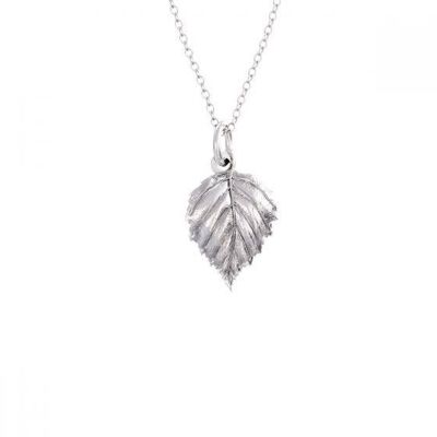 Seasons Birchleaf Charm Necklace Sterling Silver