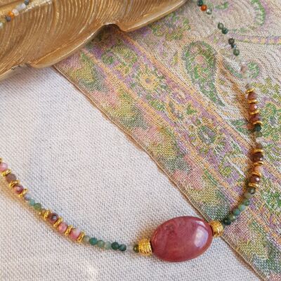 RHODONITE NECKLACE - DEVI