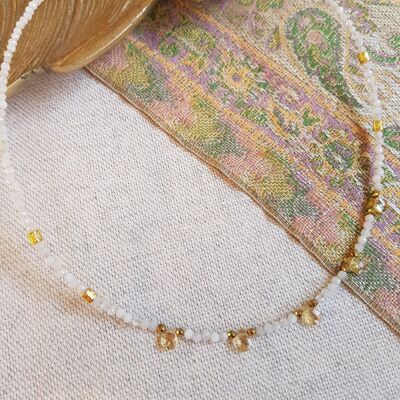 MOONSTONE AND CITRINE NECKLACE - DAYA