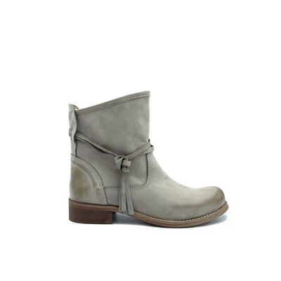 Spring summer 2022 Ankle Boot in Smooth Nabuk Taupe Art.An