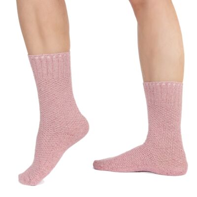 One Two Wool Calcetines Fuzzy Pink - M (Talla 36-41)