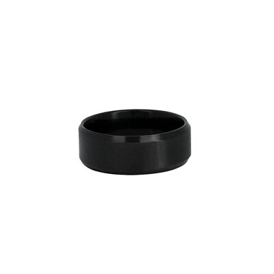 Mens Band Ring - Black