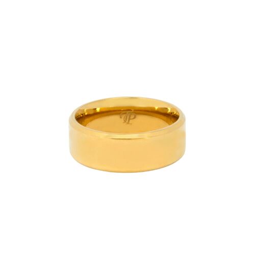 Mirrored Band Ring - Gold