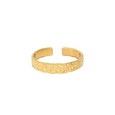 Hammered Band Ring - Gold