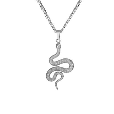 Schlangenanhänger - Silber