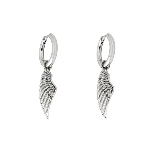 Silver Wing Earring - Pair - Silver