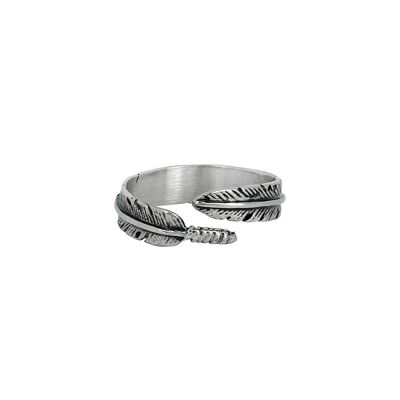 Feather Ring - Silver