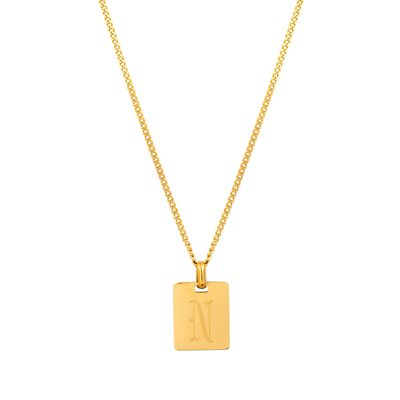 Buchstabe Kundenspezifische Halskette - Gold