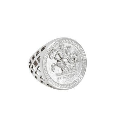 St George Sovereign Ring - Silver