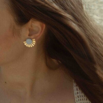 Lilac Hathor earrings