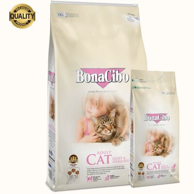 Bonacibo Cat Light & Sterilised-2kg