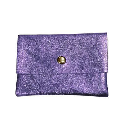 Leather wallet Bonny - Lilac