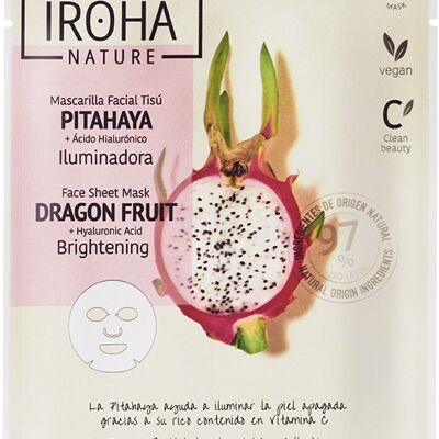 Maschera per tessuti facciali ILLUMINOSI con Pitahaya