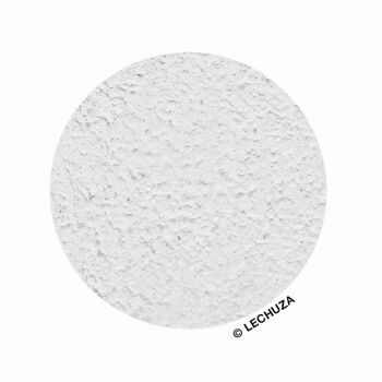 LECHUZA CUBETO Stone 40 Jardinière de table en résine poly blanc quartz avec substrat D40 H18 cm, 11,5 litres Cap. 9