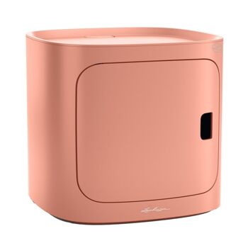 LECHUZA PILA RANGEMENT Couleur Corail Rouge Poly Résine Unité L35 W35 H32,6 cm 2