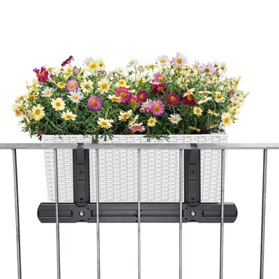 LECHUZA Rallonge pour supports de balcon Blanc