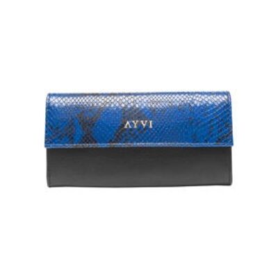 Python Clutch Saphirblau