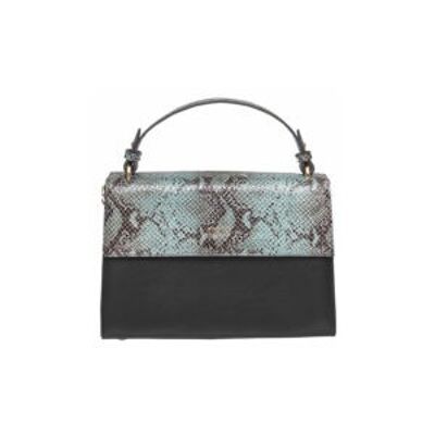 Ayvi Python Satchel Moody Blue