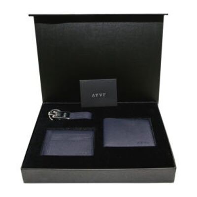 Saffiano Wallet Set Oxford Blue