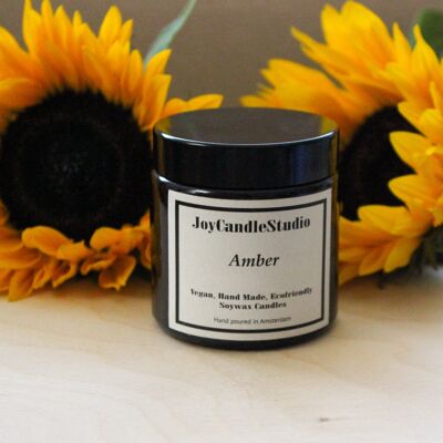 Amber Jar Soya Candle Amber Scent 120 ml