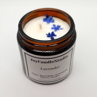 Amber Jar Soya Candle Lavender Scent