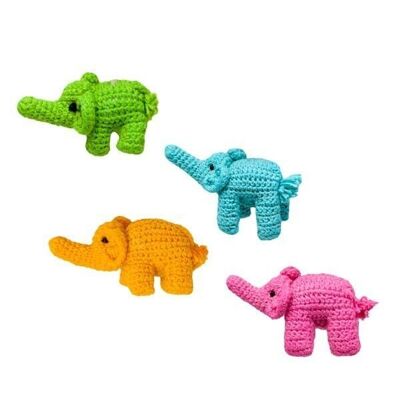 Large elephant crochet accessory