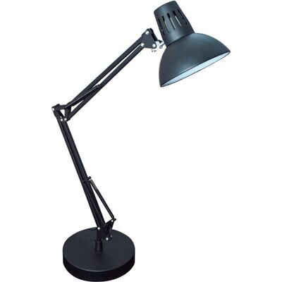 Lampada da Tavolo ANTIGONA snodata 1xE27 L.15,5xP.34xH.Reg.cm Nero / IL-025971009