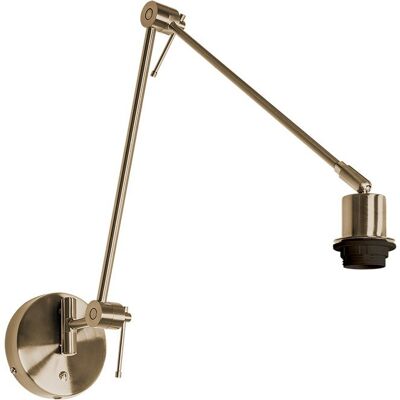Ceiling Lamp HAIA articulated arm w/o lampshade 1xE27 L.13xW.90xH.Reg.cm Satin Nickel / IL-083761014