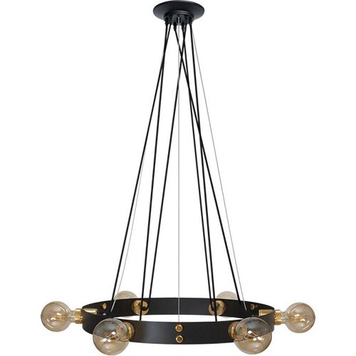 Pendant Light DULCINEIA 6xE27 H.Reg.xD.60cm Black/Gold / IL-101450609