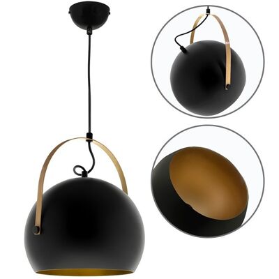 PORTLAND 1-Light Pendant Lamp Black / IL-113950109