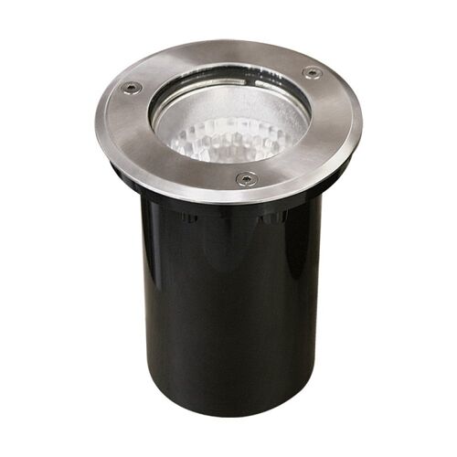 Ground Recessed Lamp BIGORNE round IP65 1xE27 H.0,4xD.15cm Satin Nickel / IL-6583+B RED