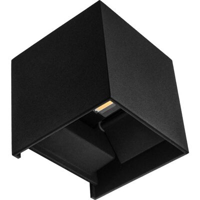 Wall Lamp SEVER IP54 2x3W LED 560lm 3000K L.10xW.10xH.10cm Black / IL-A11860609A