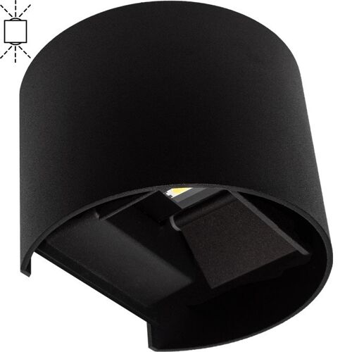 Wall Lamp SIMONTE IP54 2x3W LED 560lm 3000K L.14xW.11,5xH.10cm Black / IL-A11960609A