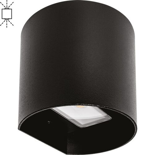 Wall Lamp SABOR IP54 2x4W LED 650lm 3000K 95°L.11xW.9,5xH.11cm Aluminium Black / IL-A13360809A
